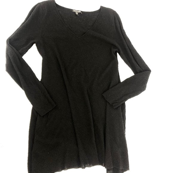 Eileen Fisher Wool Stretchy Tunic Hi-Low Hem - Picture 2 of 12